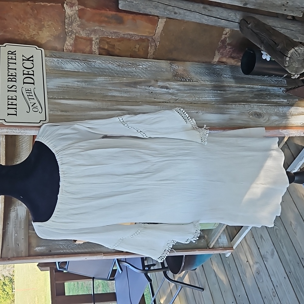 Plus Size Just Found Designer Stretch Dress with Bell Sleeves - Picture 2 of 10